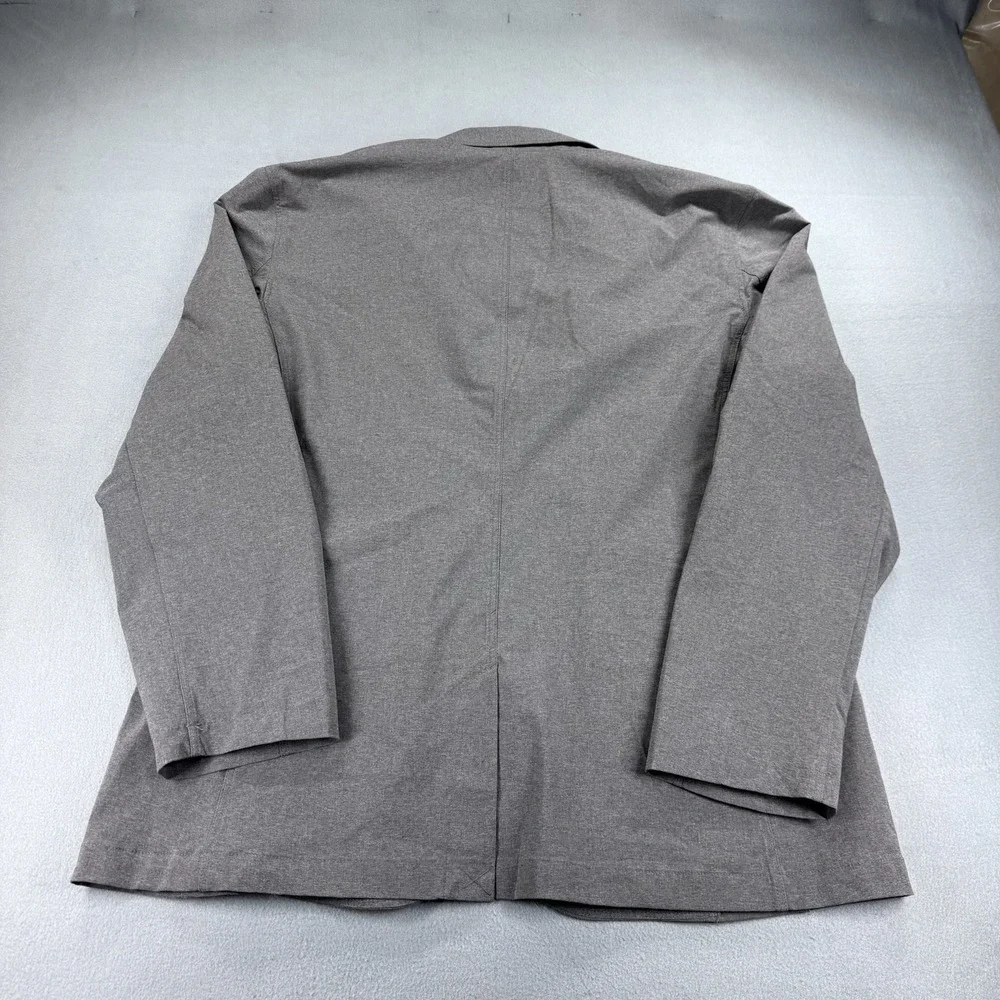 Eddie Bauer Blazer Men's Size 46 Gray Travel Stretch Blazer Jacket Excellent